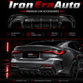 Carbon Fiber Rear Bumper Splitter Diffuser for BMW 4 Series G22 G23 2020+ Coupe Carbon Body Kit