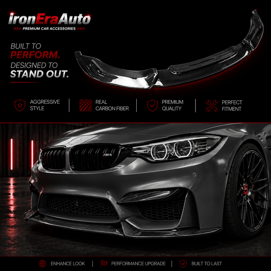 Vrs Style Front Bumper Bodykit Carbon Fiber Front Bumper Lip for BMW F80 F82 F83 M3 M4 2014-2019