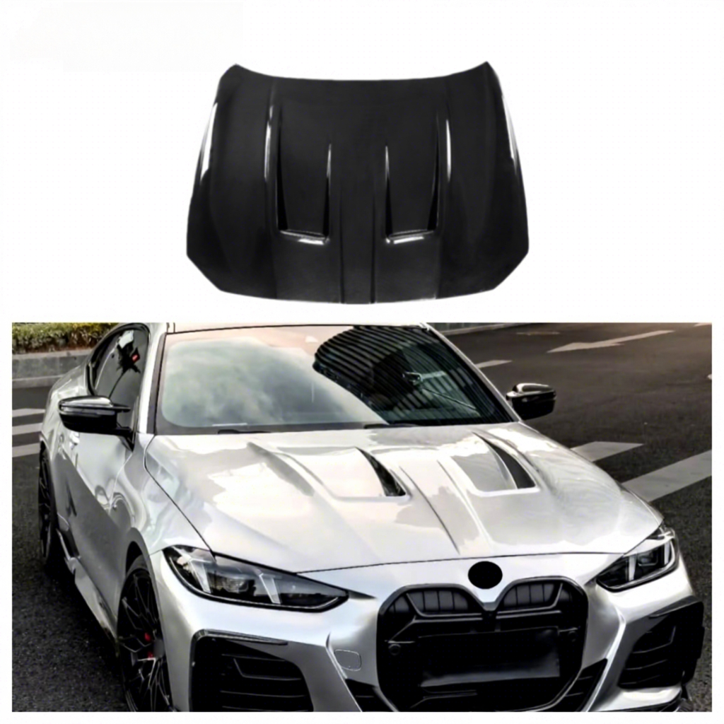 Real Carbon Fiber Engine Hood for BMW G22 G23 G26 I4 M440i Carbon Fiber Engine Bonnet for BMW 4 Series 430i 2020+