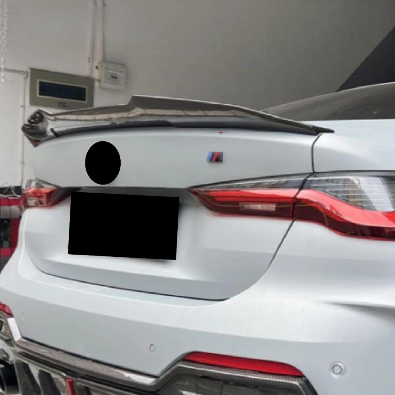 Real Carbon Fiber Rear Trunk Spoiler for BMW 4 Series G22 M440i G82 M4 2020-IN Car Carbon Fiber Tail Wing Ducktail