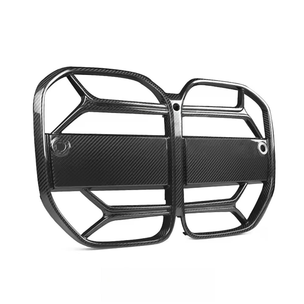 Carbon Fiber Front Bumper Grille for BMW 4 Series G22 G23 430i M440i 2020-2026 Dry Carbon Fiber Grill Body Kit