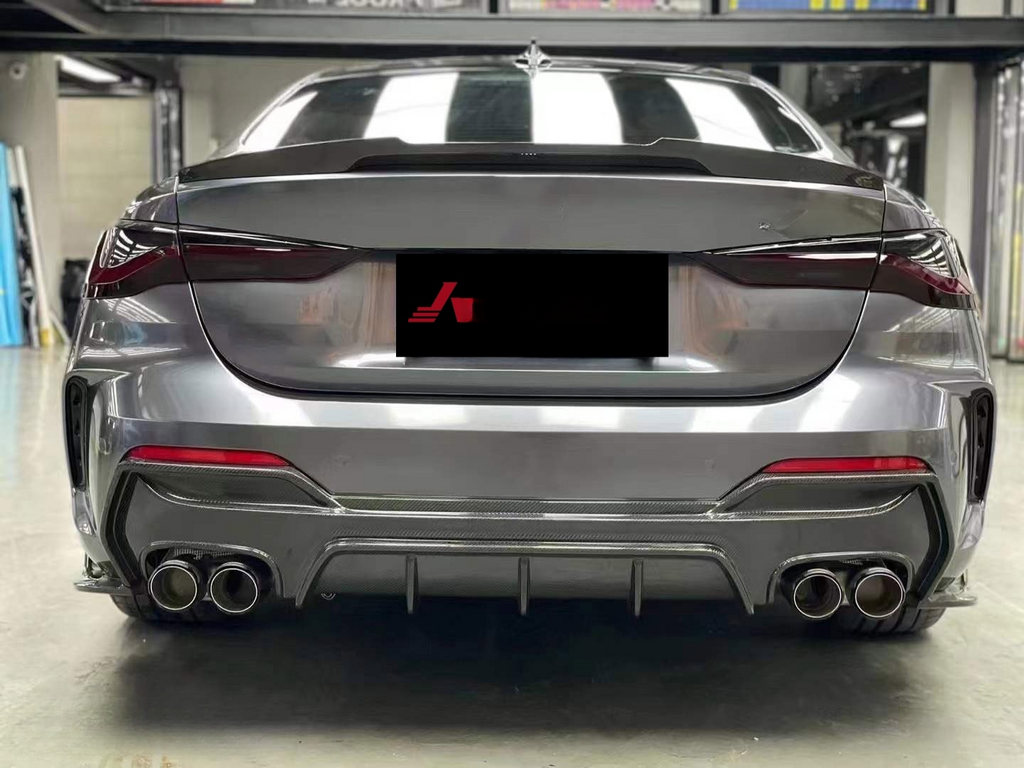 Carbon Fiber Rear Bumper Splitter Diffuser for BMW 4 Series G22 G23 2020+ Coupe Carbon Body Kit
