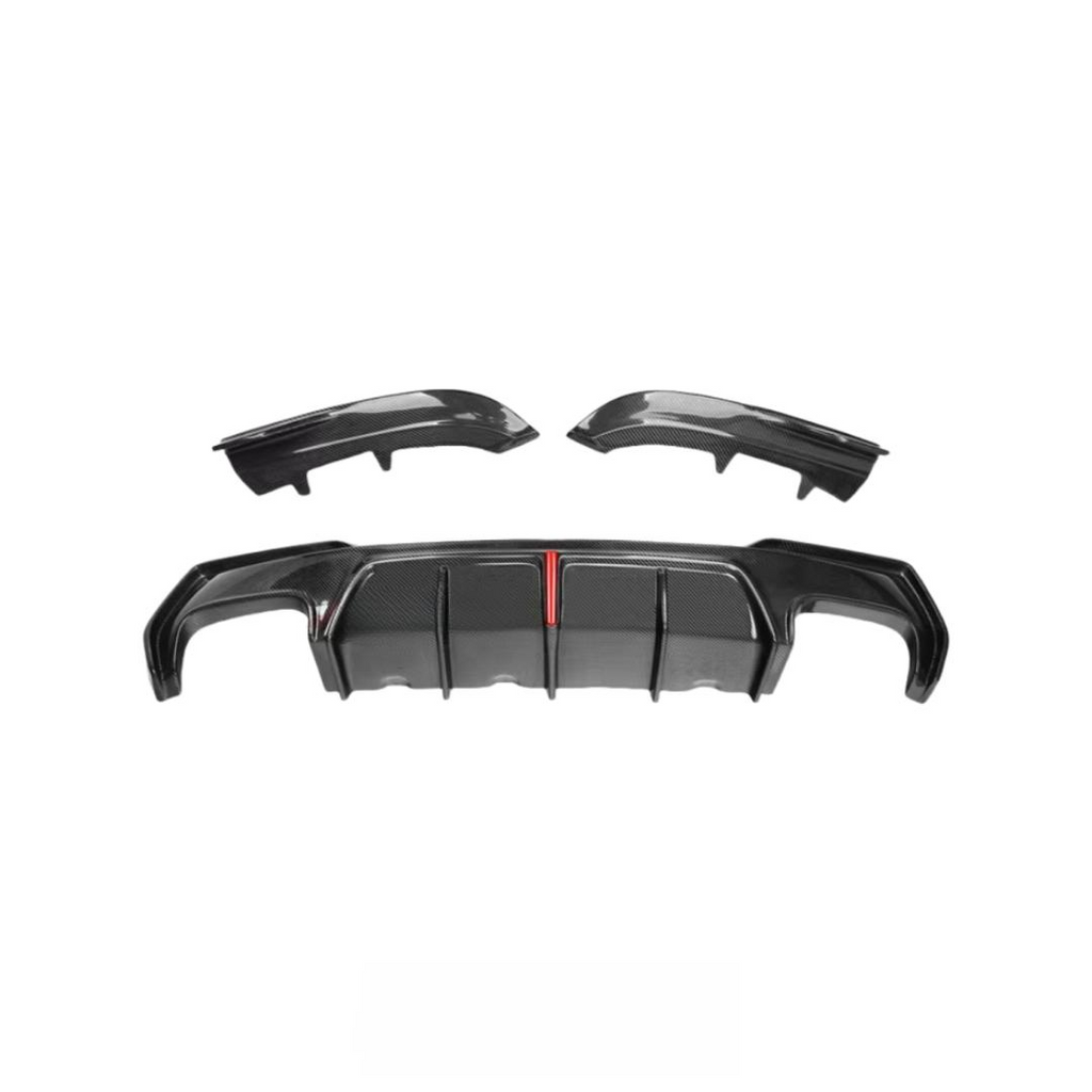 Hight Quality With Light Carbon Fiber Rear Bumper Diffuser for BMW 4 Series G22 G23 430i M440i 2020+ Car Carbon Fiber Body Kit