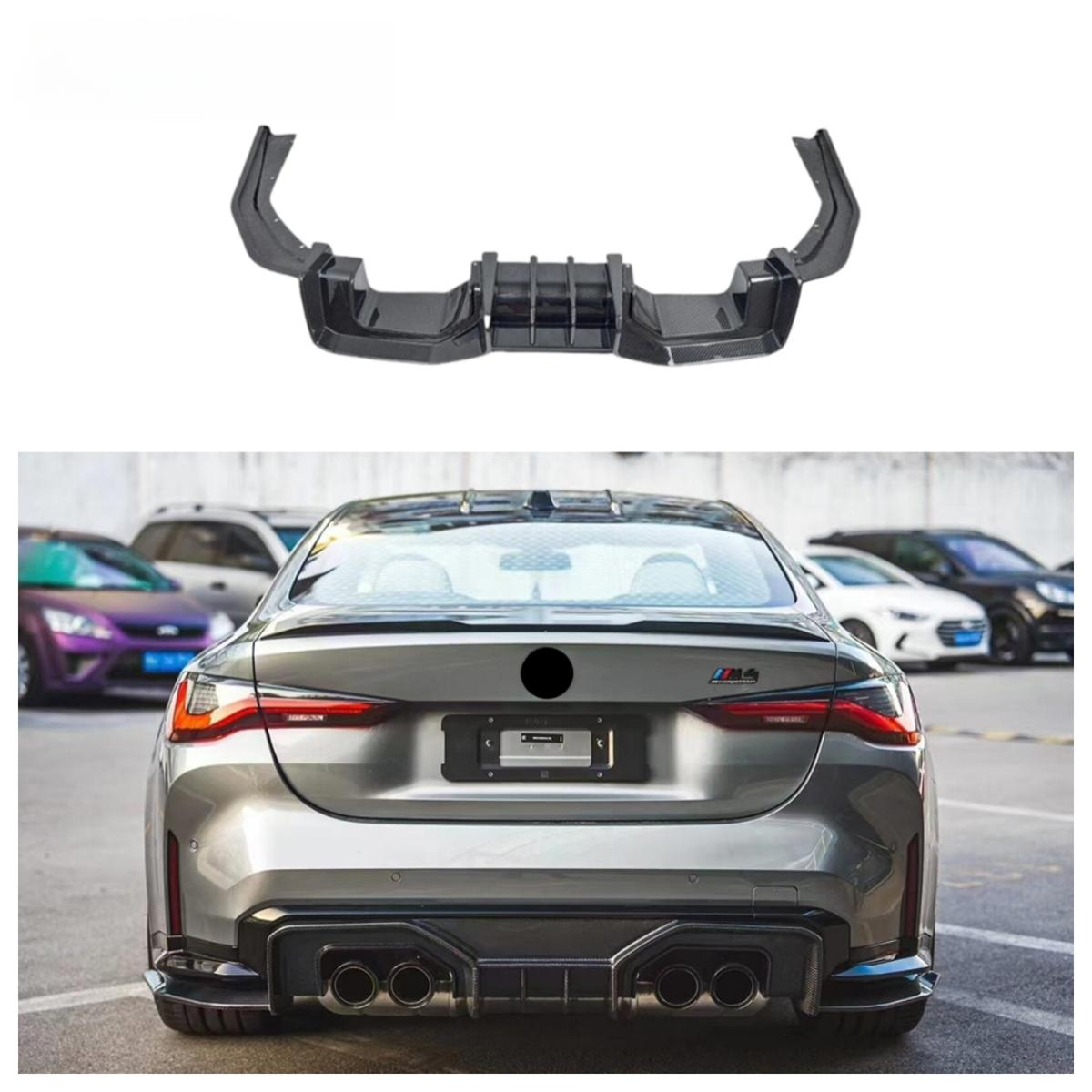 Dry Carbon Fiber Rear Diffuser for BMW G80 M3 G82 M4 Coupe 2021+ Rear Bumper Splitter Perfect Installation Auto Parts