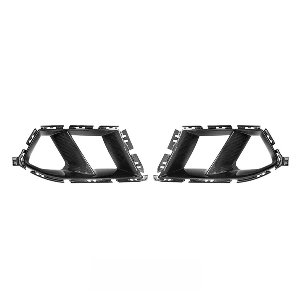 Real Carbon Fiber Front Fog Light Vent for BMW G80 G81 M3 G82 G83 M4 2020+ Front Bumper Side Air Vent Trim Body Kit