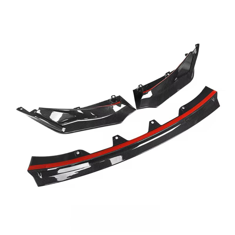 V Style Carbon Fiber Front Bumper Splitter Spoiler Lip for BMW G80 G81 M3 G82 G83 M4 Touring 2021+ Front Lip Body Kit