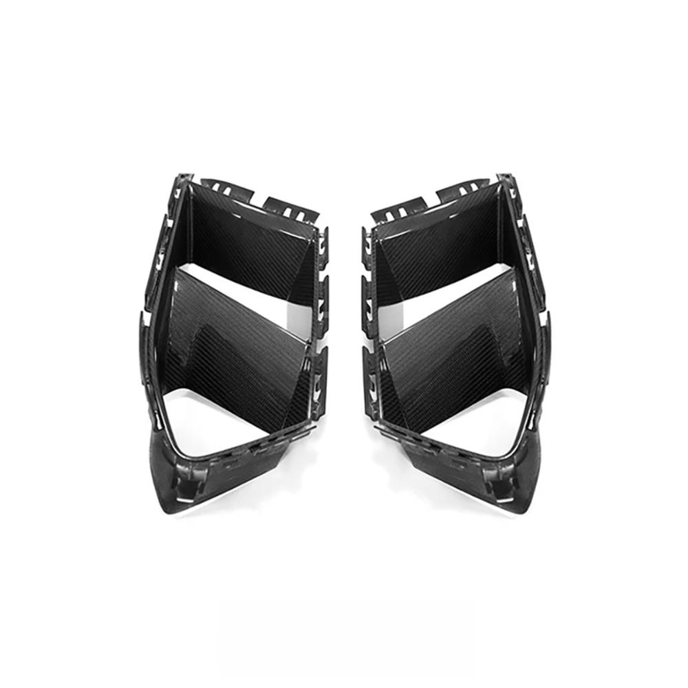 Real Carbon Fiber Front Fog Light Vent for BMW G80 G81 M3 G82 G83 M4 2020+ Front Bumper Side Air Vent Trim Body Kit
