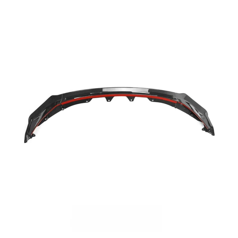 V Style Carbon Fiber Front Bumper Splitter Spoiler Lip for BMW G80 G81 M3 G82 G83 M4 Touring 2021+ Front Lip Body Kit