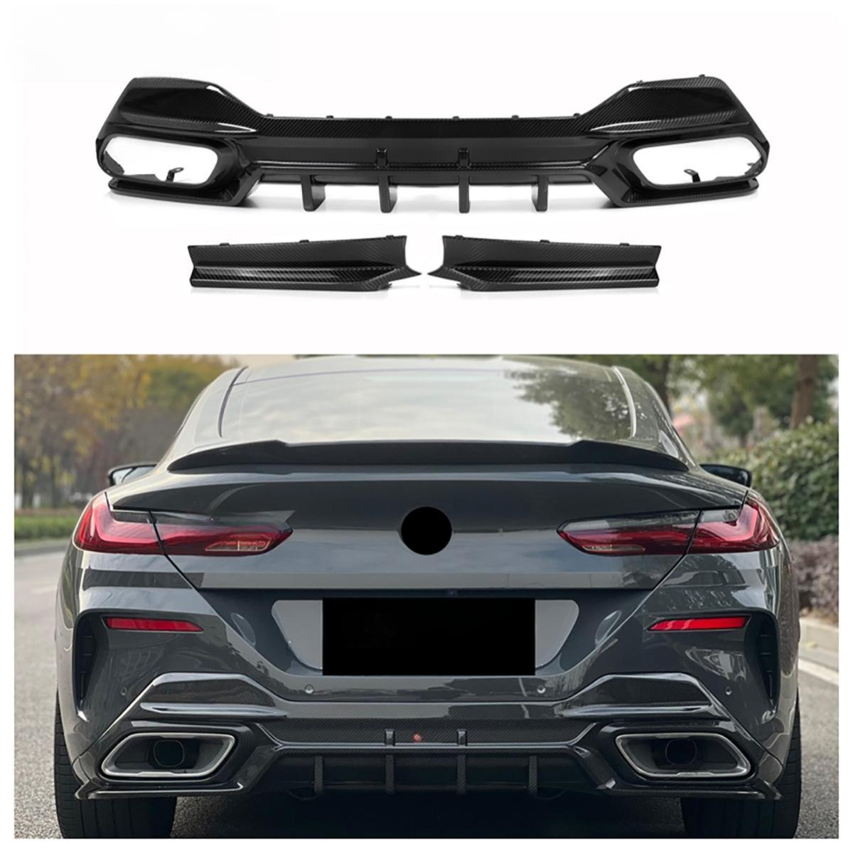 Dry Carbon Fiber Rear Bumper Diffuser for BMW 8 Series G14 G15 G16 840i M850i Rear Splitter Lip Body Kit