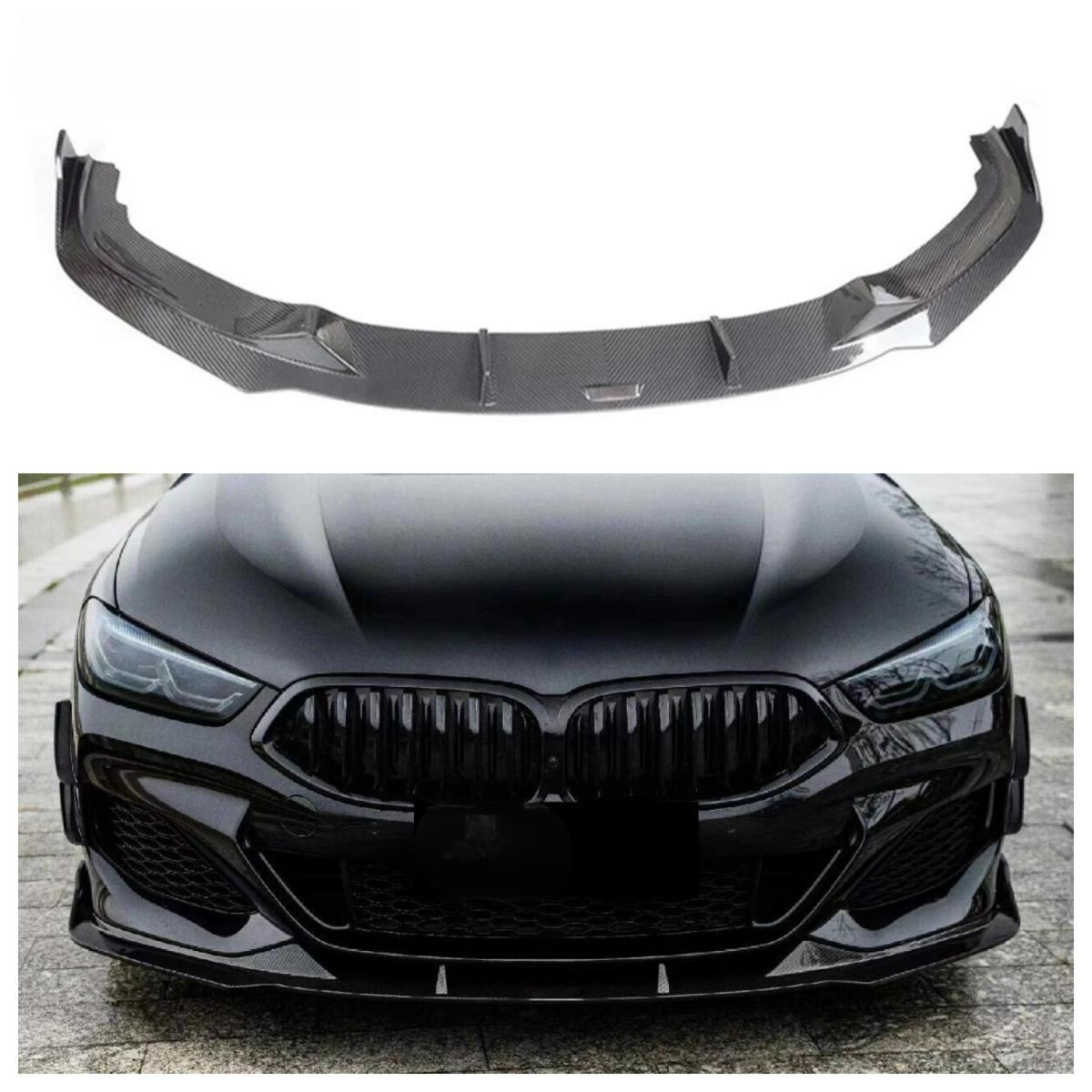 Carbon Fiber Front Bumper Lip for BMW 8 Series G14 G15 G16 M850i 2019+ Front Splitter Spoiler Body Kit