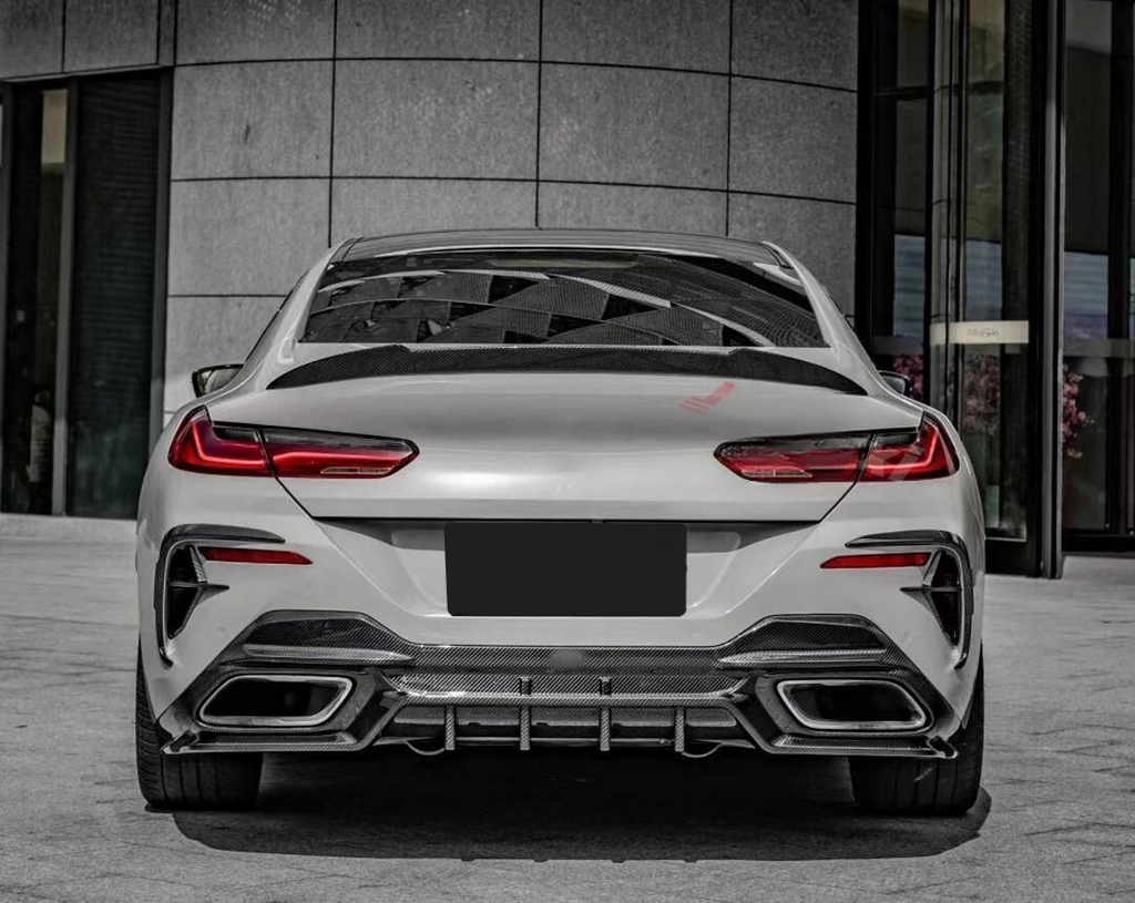 Carbon Fiber Rear Bumper Diffuser for BMW 8 Series G14 G15 G16 840i 2019+ Carbon Rear Splitter Body Kit