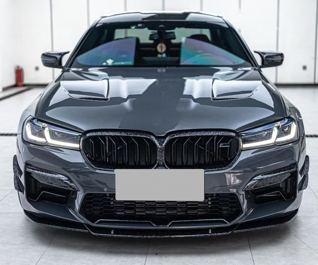 Hight Quality CS Style Carbon Fiber Engine Hood Cover for BMW 5 Series G30 F90 M5 Touring Carbon Engine Bonnet Lid Body Kit