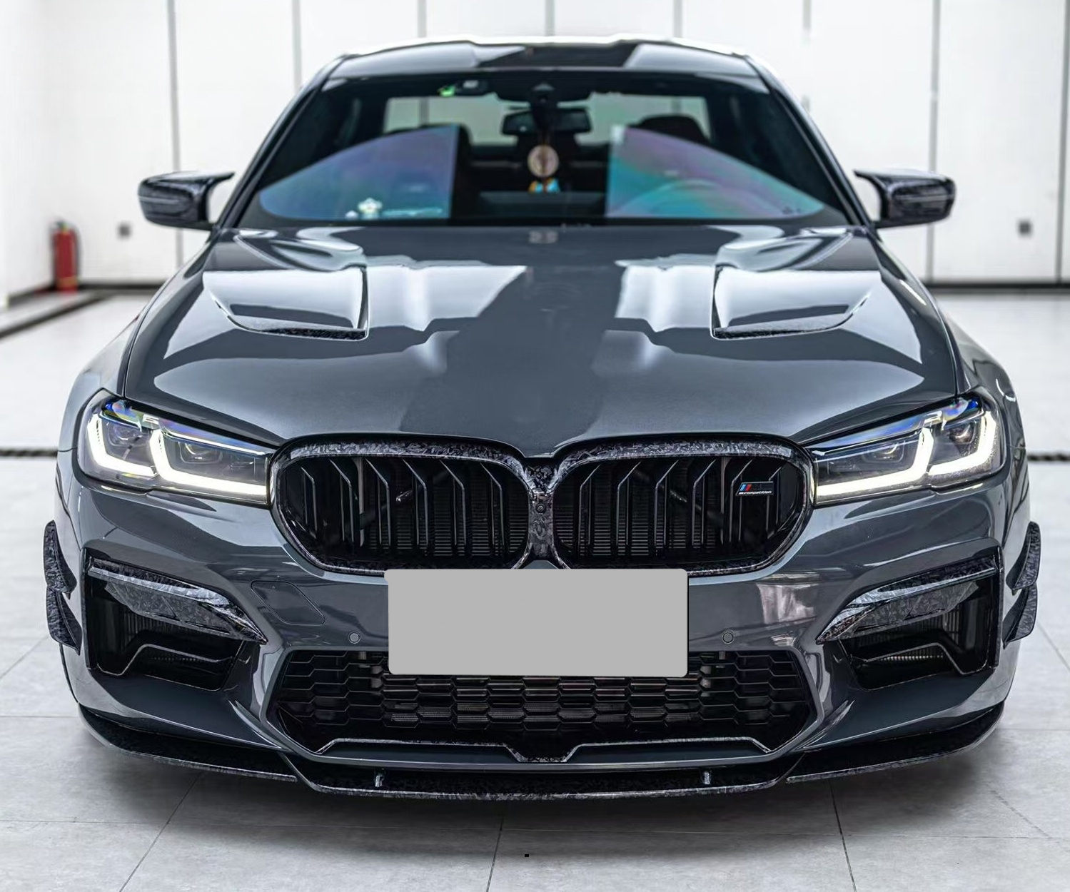 Hight Quality CS Style Carbon Fiber Engine Hood Cover for BMW 5 Series G30 F90 M5 Touring Carbon Engine Bonnet Lid Body Kit