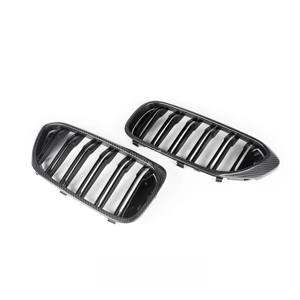 Hight Quality MP Style Carbon Fiber Front Bumper Grill for BMW 5 Series G30 G31 F90 M5 Pre Lci 2017-2020 Dual Slat Grille