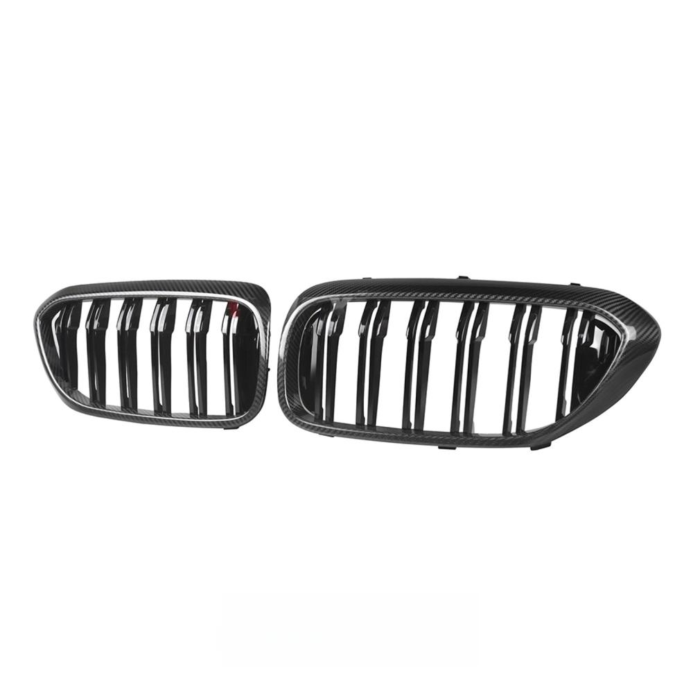Hight Quality MP Style Carbon Fiber Front Bumper Grill for BMW 5 Series G30 G31 F90 M5 Pre Lci 2017-2020 Dual Slat Grille