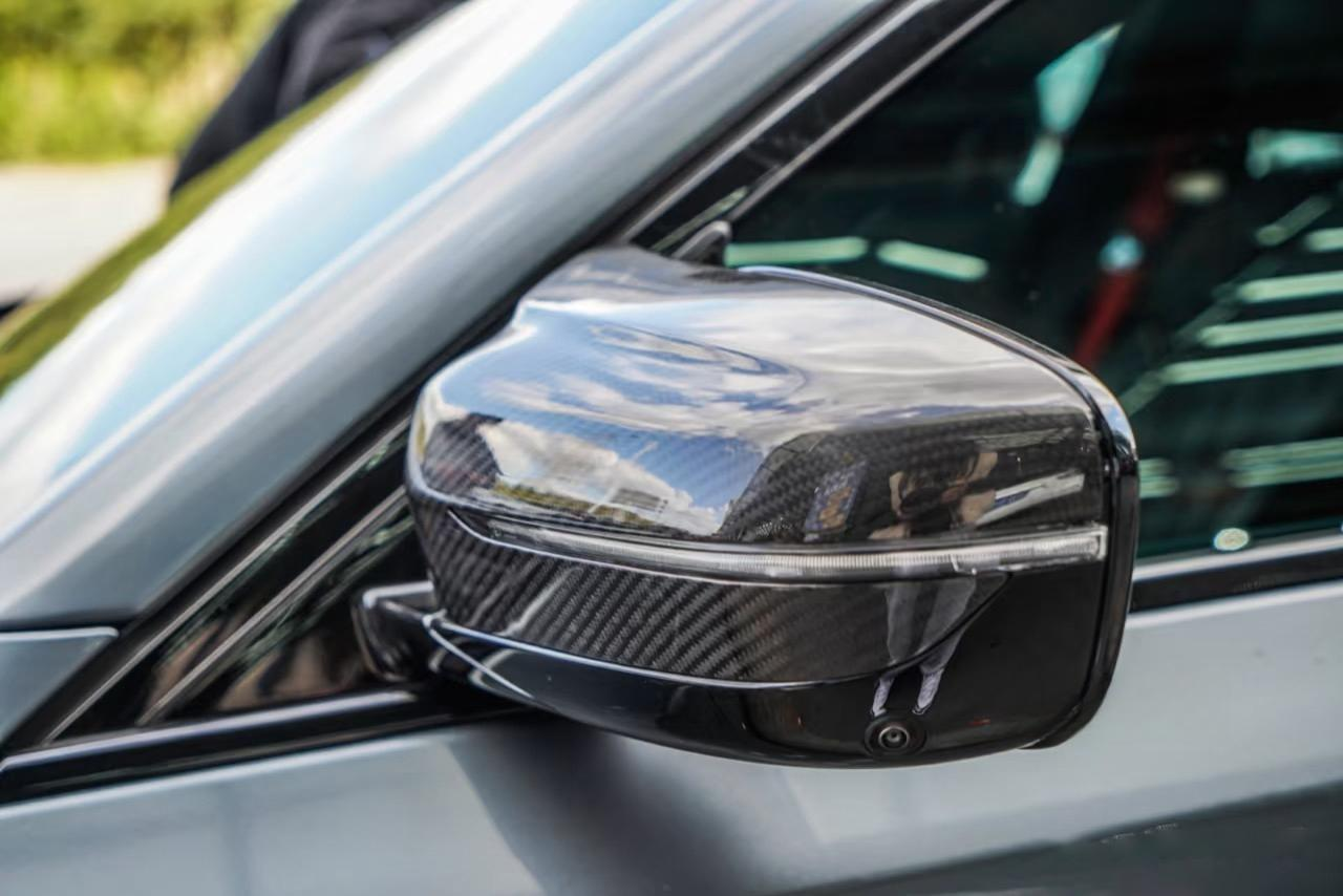 Hight Quality M Style Carbon Fiber Mirror Cover for BMW 5 Series G30 G31 2017-2023 Left-hand Drive Side Mirror Cover
