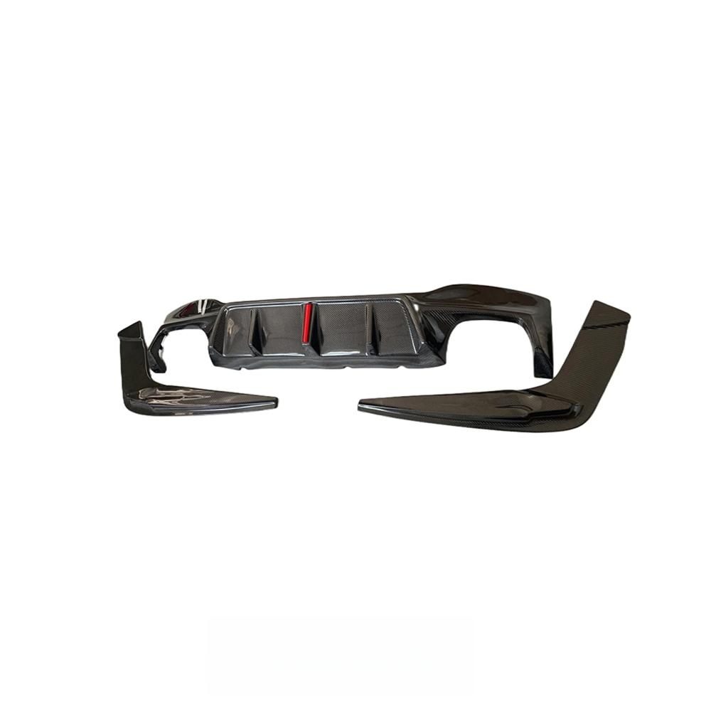 Carbon Fiber With Light Rear Bumper Diffuser for BMW 5 Series G30 M550i F90 M5 Rear Splitter Lip Hight Quality Body Kit