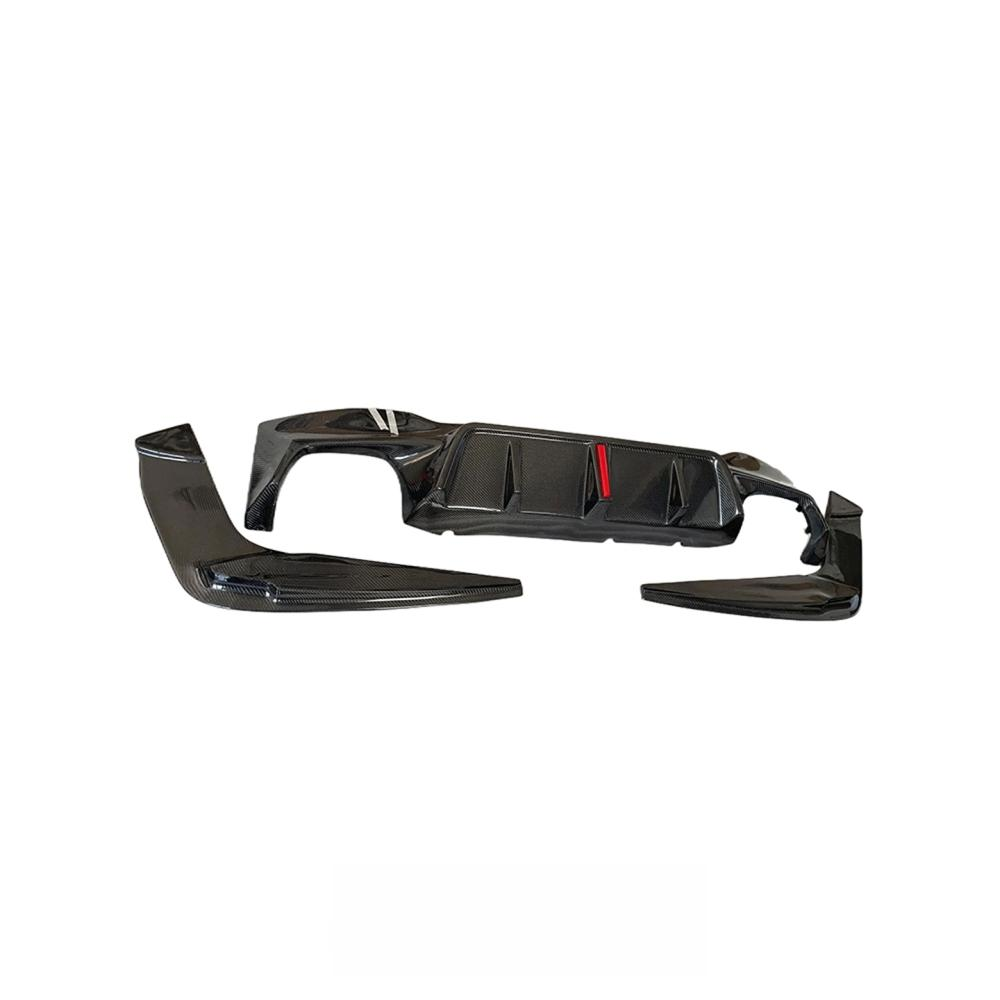 Carbon Fiber With Light Rear Bumper Diffuser for BMW 5 Series G30 M550i F90 M5 Rear Splitter Lip Hight Quality Body Kit