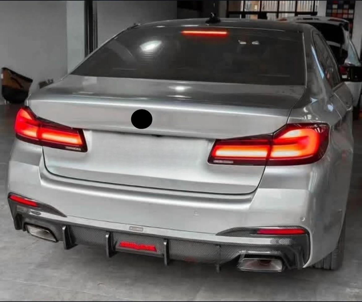 Hight Quality TAKD Style Carbon Fiber Rear Diffuser for BMW 5 Series G30 G31 F90 M5 2017-2023 Rear Bumper Splitter Lip Body Kit