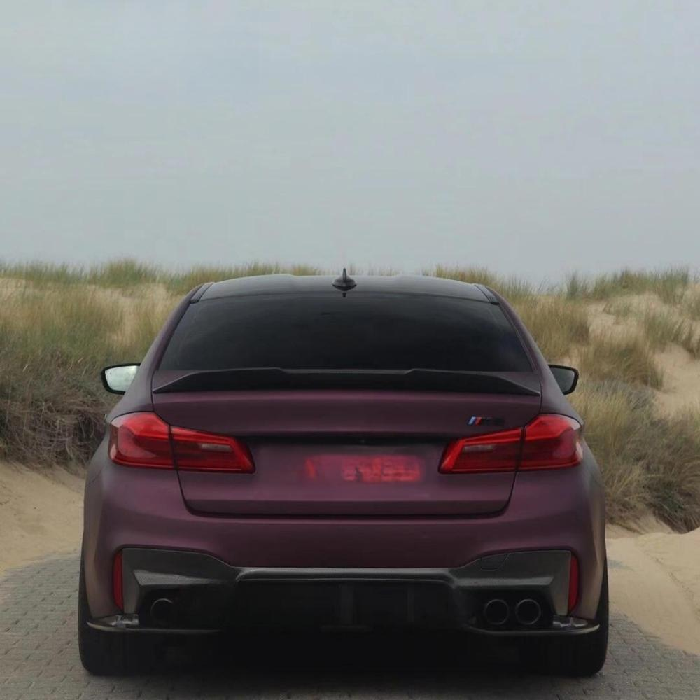 Hight Quality PSM Style Carbon Fiber Rear Trunk Spoiler Wing for BMW 5 Series G30 530i 540i M550i F90 M5 2017-2023 Body Kit