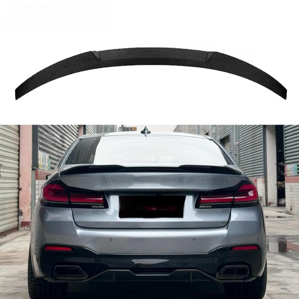 M4 Style Real Carbon Fiber Rear Trunk Spoiler Wing for BMW 5 Series G30 540i M550i M5 F90 2017-2023 Hight Quality Body Kit