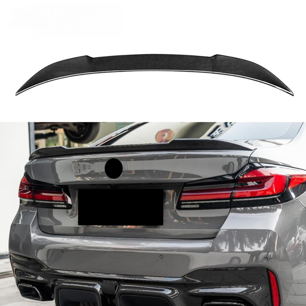 CS Style Carbon Fiber Rear Trunk Spoiler Lip Wing for BMW 5 Series G30 540i M550i F90 M5 2017-2023 Perfect Installation Body Kit