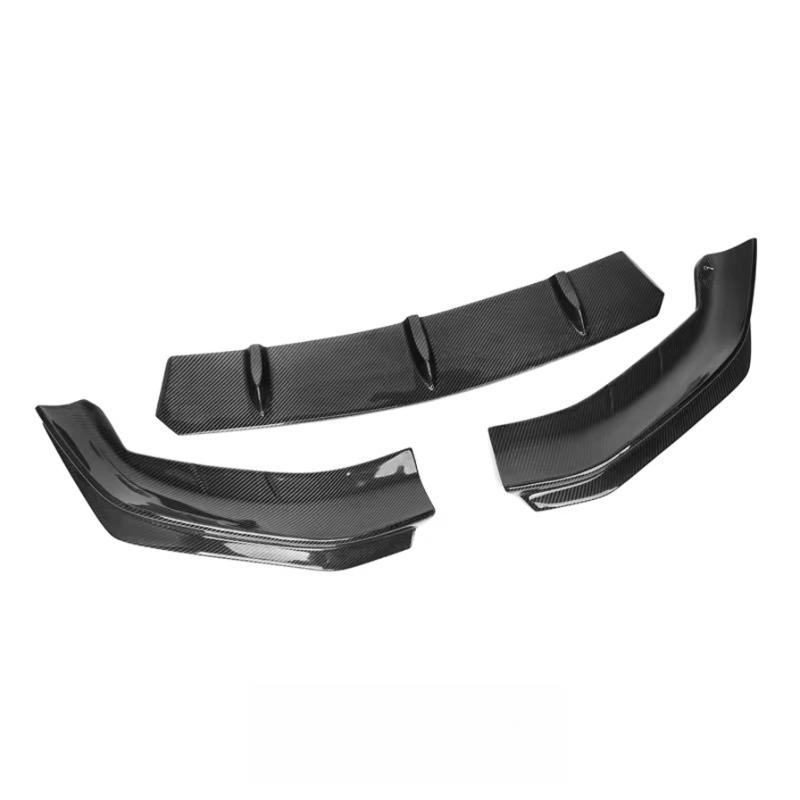 Carbon Fiber 3PCS Front Bumper Lip for BMW 5 Series G30 540i M550i Pre Lci 2017-2020 Front Splitter Body Kit