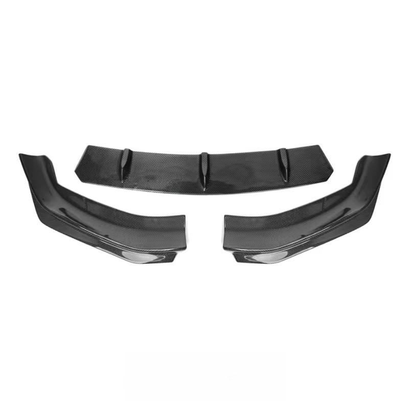 Carbon Fiber 3PCS Front Bumper Lip for BMW 5 Series G30 540i M550i Pre Lci 2017-2020 Front Splitter Body Kit
