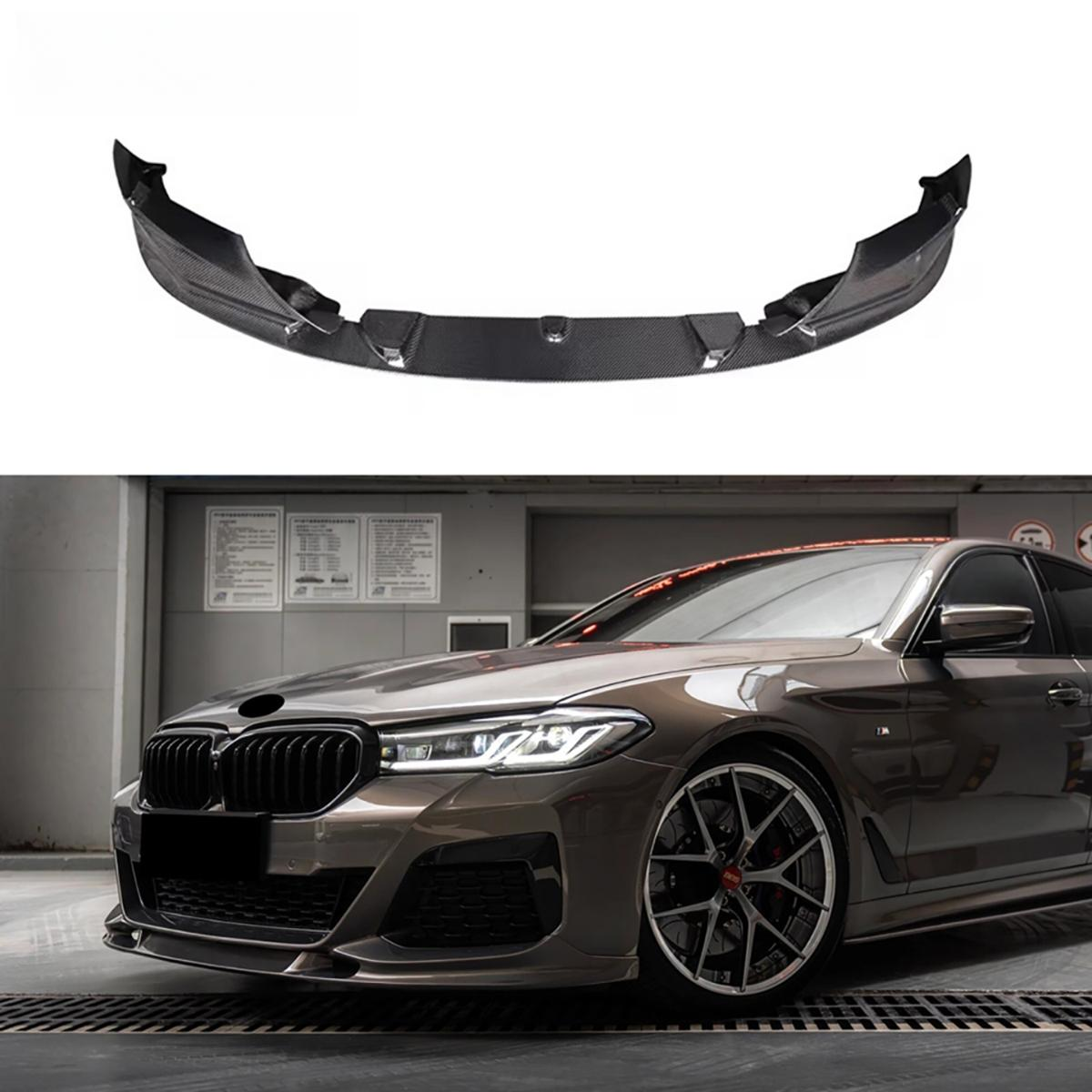 Carbon Fiber Front Bumper Splitter Lip for BMW 5 Series G30 G31 540i M550i LCI 2021-2023 Perfect Installation Body Kit
