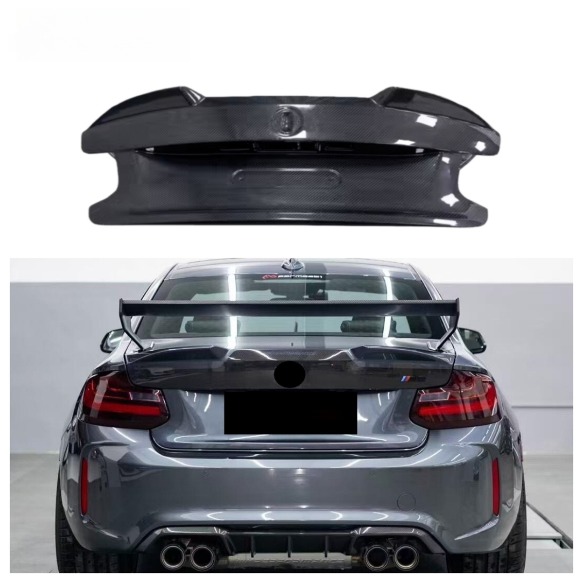 Carbon Fiber Rear Trunk Cover for BMW 2 Series F22 F87 M2 M2C 2016-2022 Upgrade Replacement Rear Trunk Lid