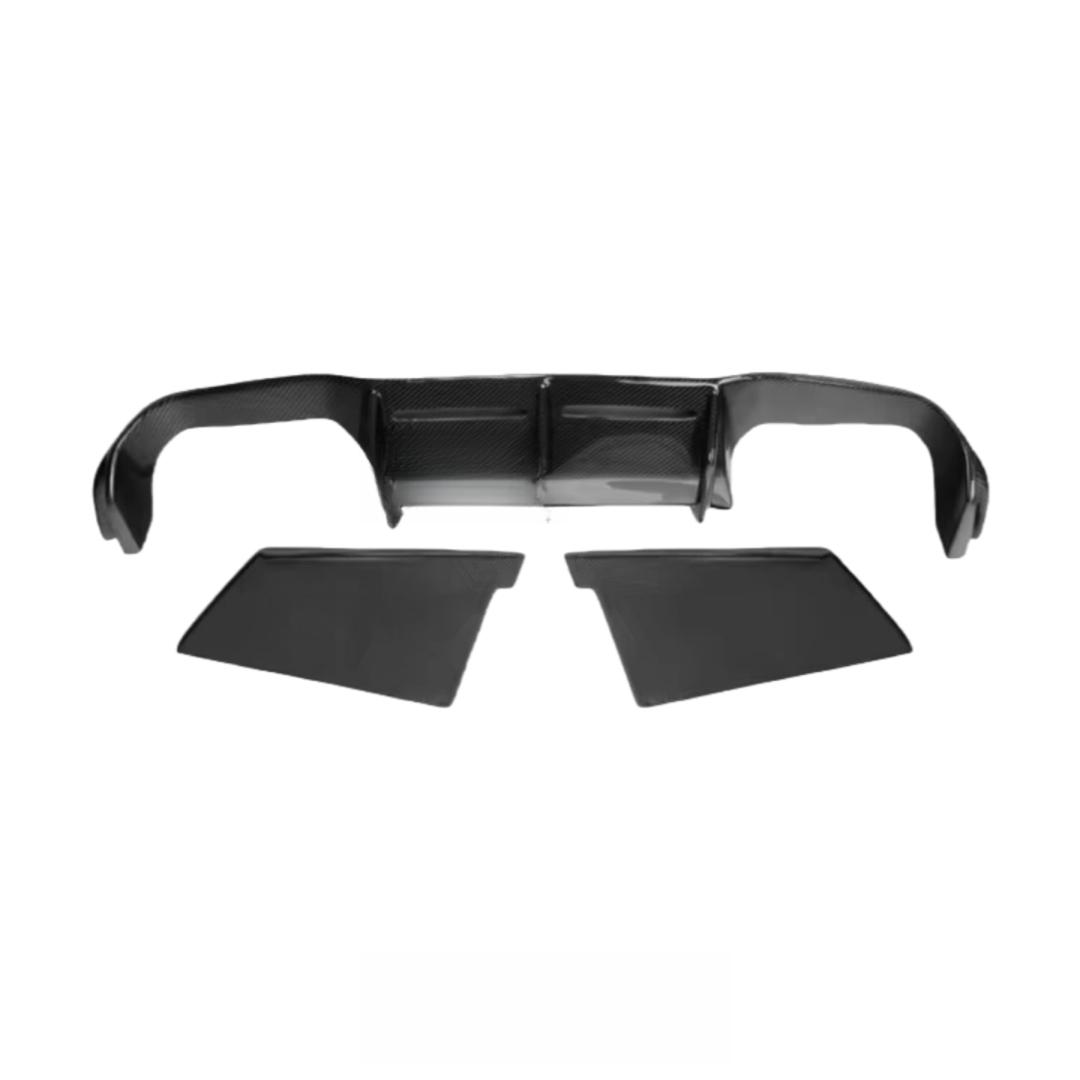 Real Carbon Fiber Rear Bumper Diffuser Splitter for BMW M2 F87 M2C Competition 2016-2022 MTC Desgin Rear Diffuser