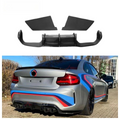 Real Carbon Fiber Rear Bumper Diffuser Splitter for BMW M2 F87 M2C Competition 2016-2022 MTC Desgin Rear Diffuser