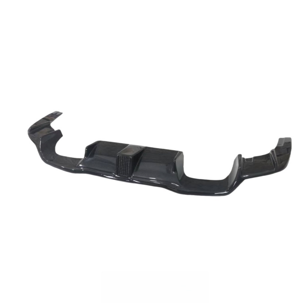 Carbon Fiber Rear Bumper Diffuser Splitter for BMW M2 F87 M2C 2016-2022 Replacement Rear Diffuser With LED Light