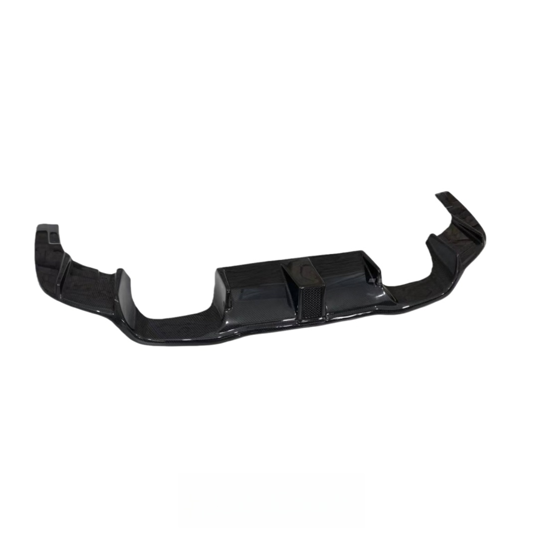 Carbon Fiber Rear Bumper Diffuser Splitter for BMW M2 F87 M2C 2016-2022 Replacement Rear Diffuser With LED Light
