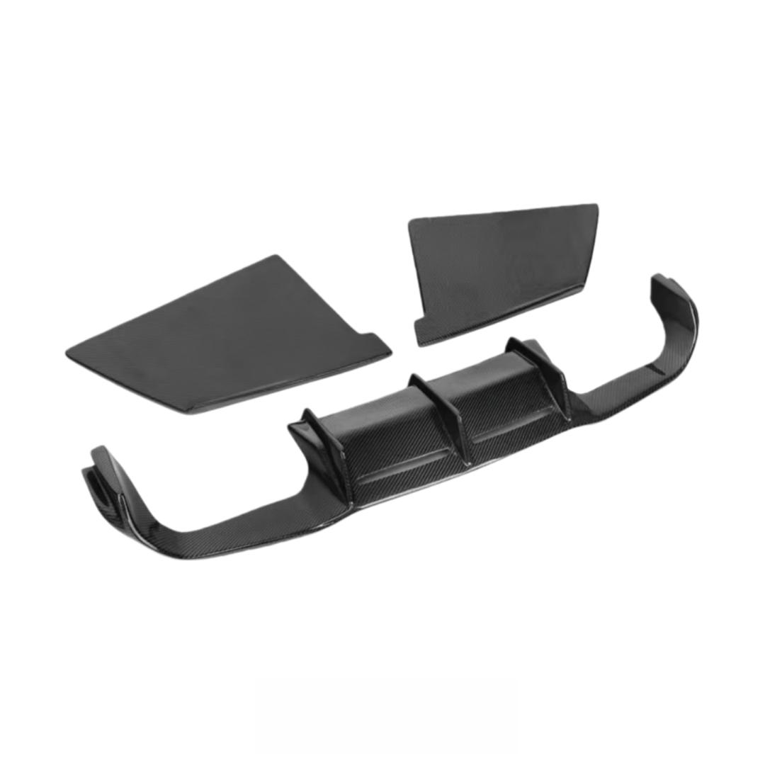 Real Carbon Fiber Rear Bumper Diffuser Splitter for BMW M2 F87 M2C Competition 2016-2022 MTC Desgin Rear Diffuser