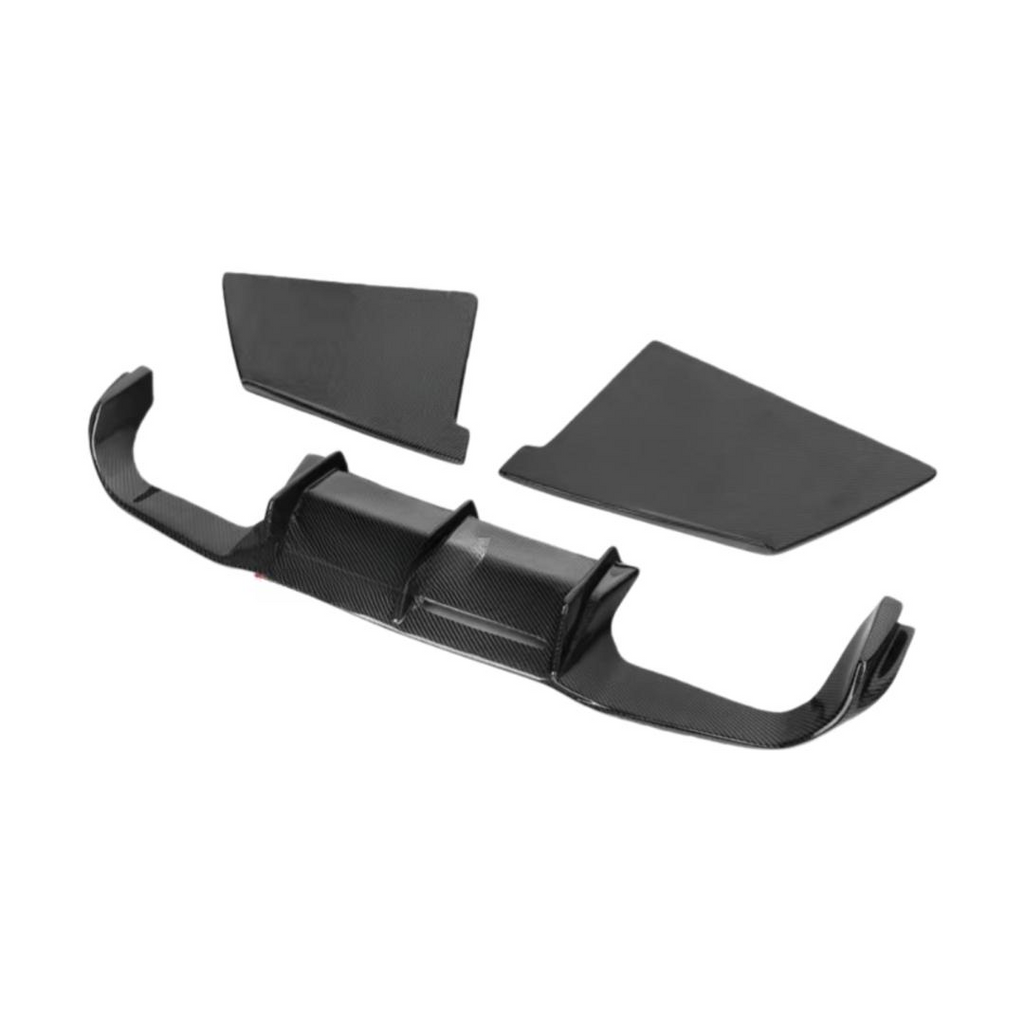 Real Carbon Fiber Rear Bumper Diffuser Splitter for BMW M2 F87 M2C Competition 2016-2022 MTC Desgin Rear Diffuser