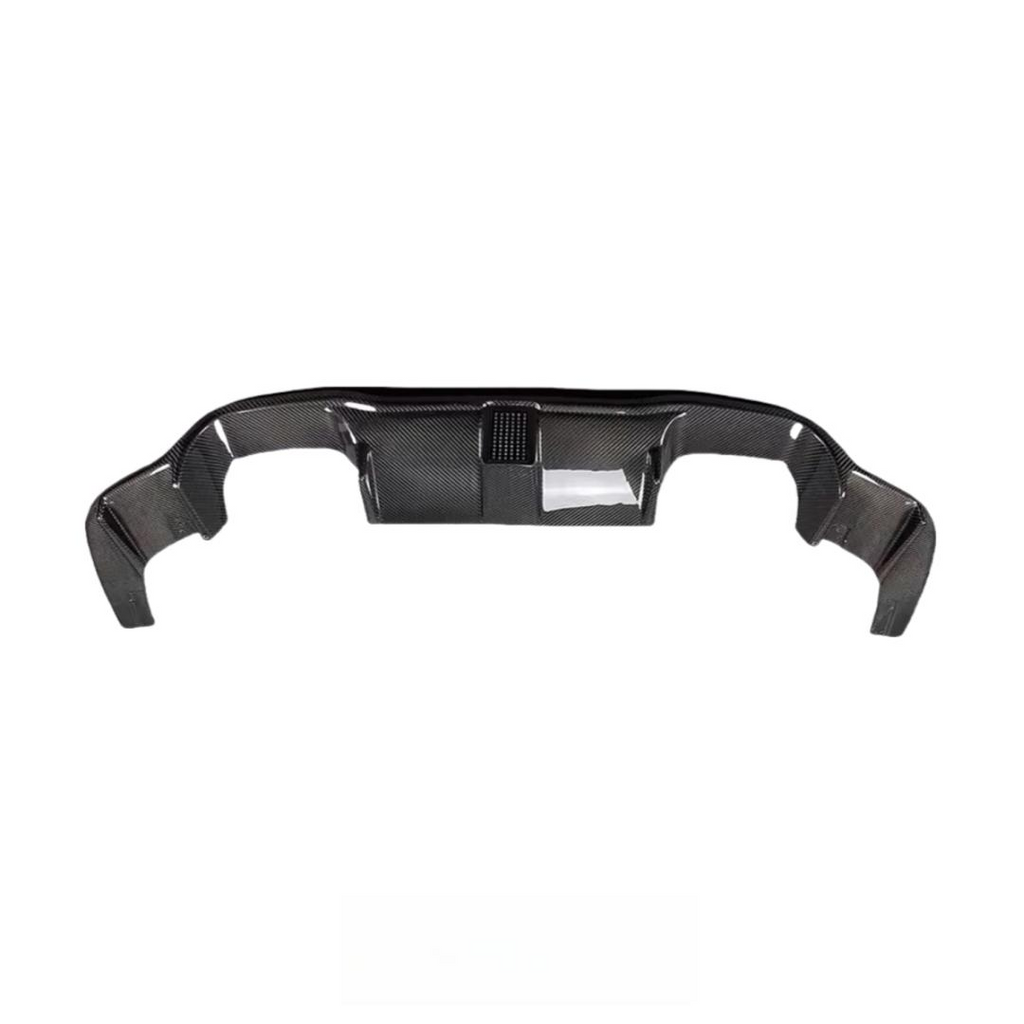 Carbon Fiber Rear Bumper Diffuser Splitter for BMW M2 F87 M2C 2016-2022 Replacement Rear Diffuser With LED Light