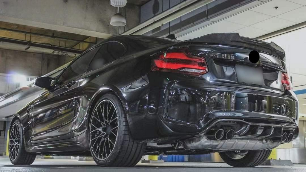 Real Carbon Fiber F87 M2 Rear Bumper Diffuser for BMW F87 M2 M2C Competition 2016-2022 Rear Splitter