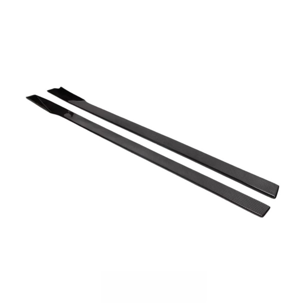 Real Carbor Fiber Side Skirt for BMW F87 M2 M2C 2016-2022 Carbon Fiber Side Bumper Splitter Spoiler Lip Car Body Kit