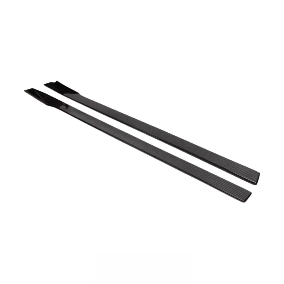 Real Carbor Fiber Side Skirt for BMW F87 M2 M2C 2016-2022 Carbon Fiber Side Bumper Splitter Spoiler Lip Car Body Kit