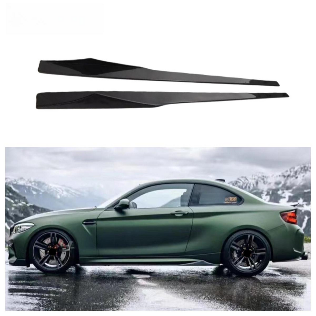 Real Carbor Fiber Side Skirt for BMW F87 M2 M2C 2016-2022 Carbon Fiber Side Bumper Splitter Spoiler Lip Car Body Kit