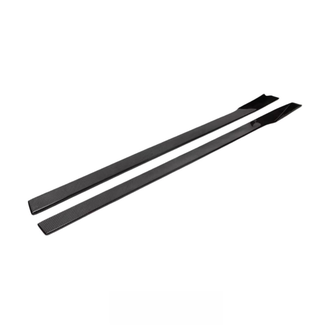 Real Carbor Fiber Side Skirt for BMW F87 M2 M2C 2016-2022 Carbon Fiber Side Bumper Splitter Spoiler Lip Car Body Kit