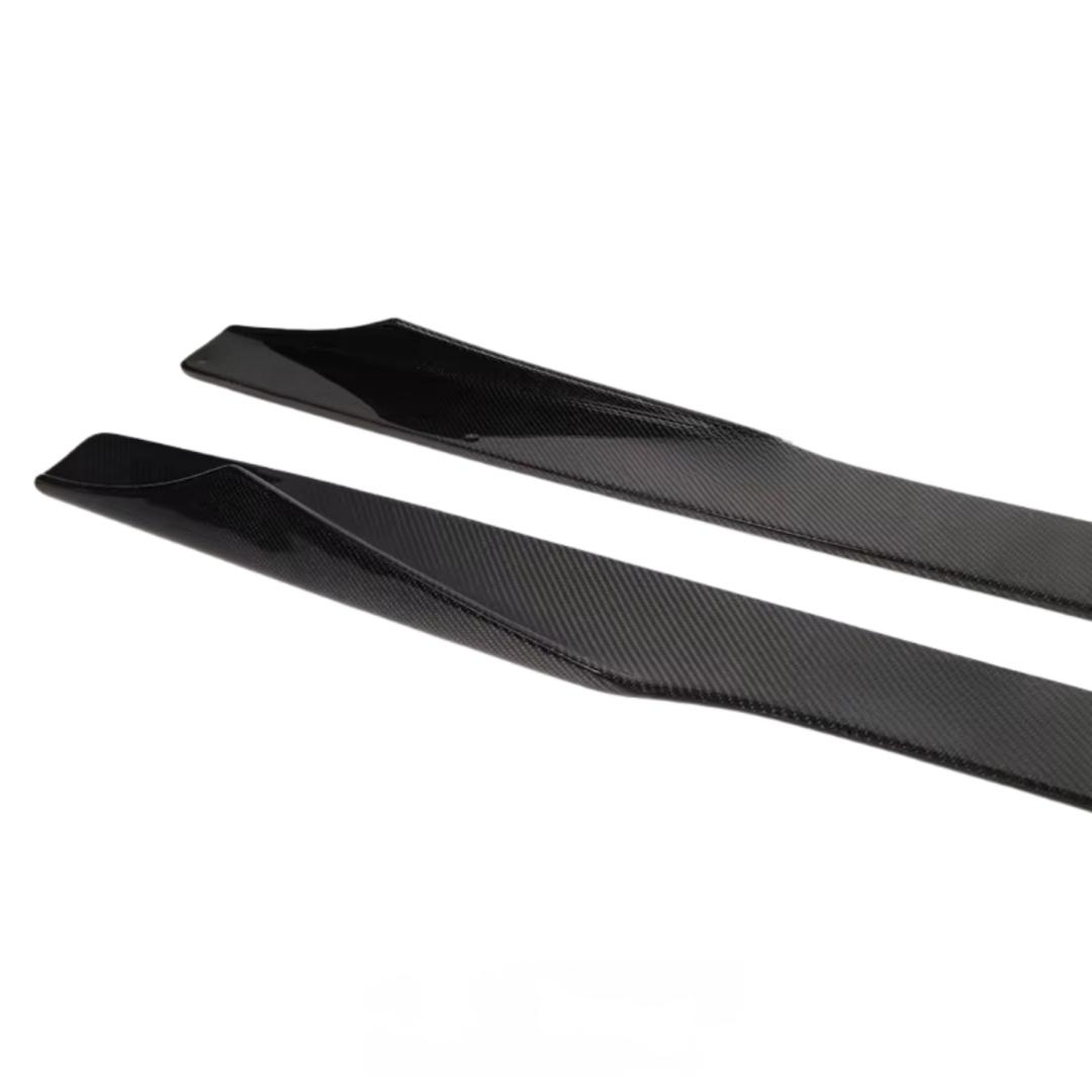 Real Carbor Fiber Side Skirt for BMW F87 M2 M2C 2016-2022 Carbon Fiber Side Bumper Splitter Spoiler Lip Car Body Kit