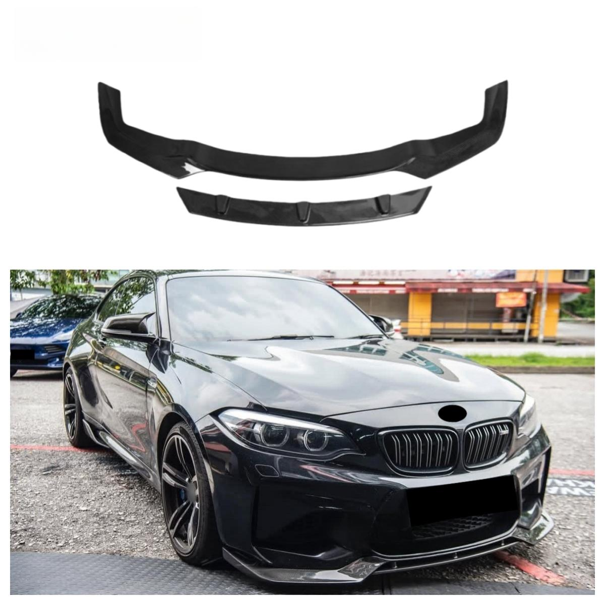 Real Carbon Fiber Front Bumper Splitter Lip for BMW M2 F87 2016-2022 Carbon Fiber Car Front Lip Body Kit