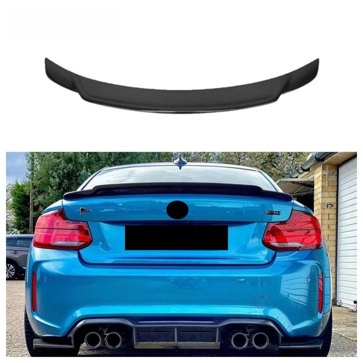 Real Carbon Rear Trunk Wings Spoiler for BMW F87 M2 M2C F22 235i M235i M240i Sport 2014-2022 Rear Spoiler