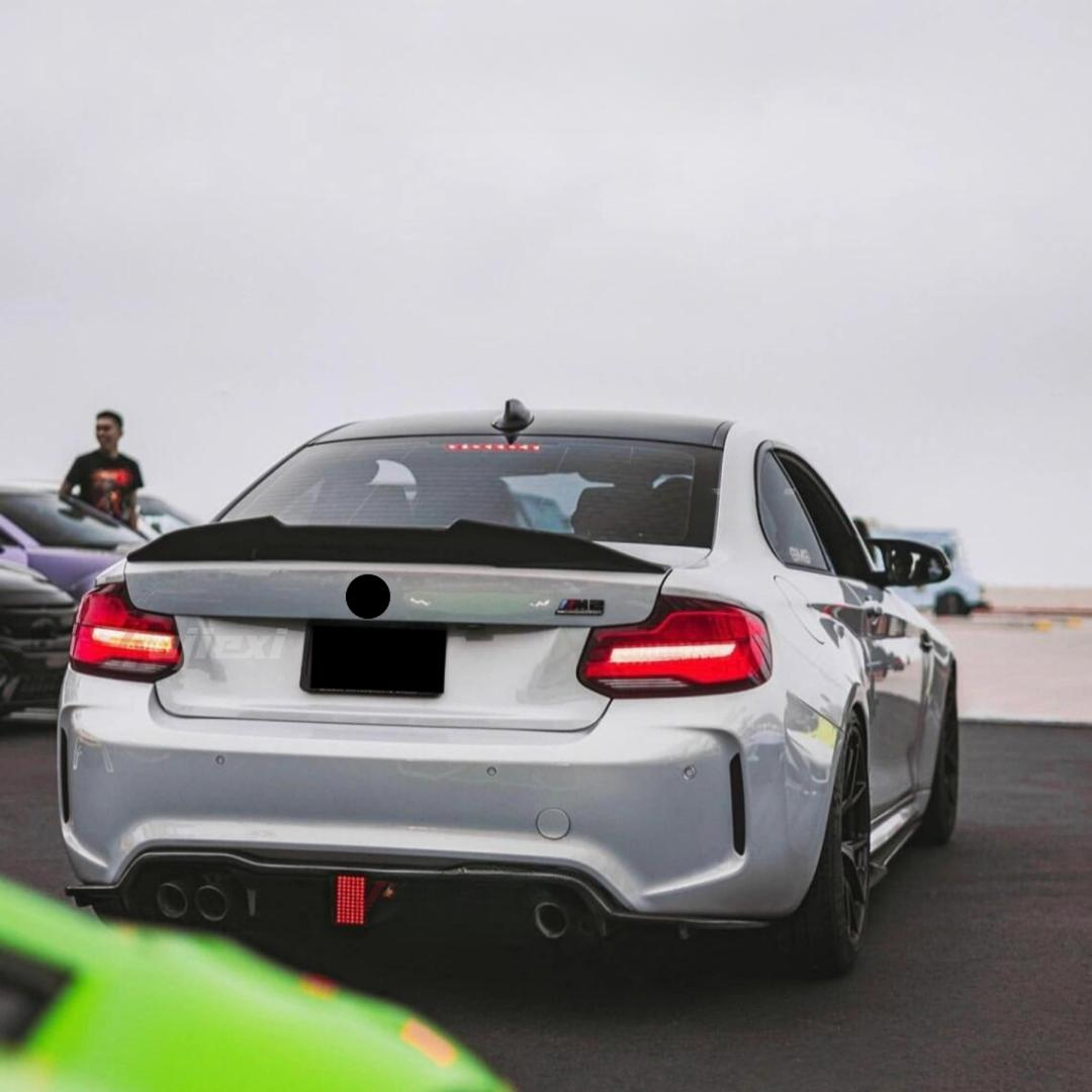 Real Carbon Fiber Rear Trunk Spoiler Wing for BMW 2 Series F22 F87 M2 Competition 2014-2022 Rear Spoiler