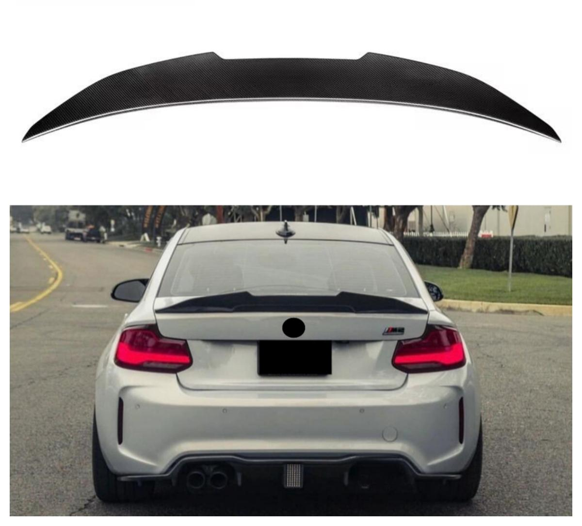 Real Carbon Fiber Rear Trunk Spoiler Wing for BMW 2 Series F22 F87 M2 Competition 2014-2022 Rear Spoiler