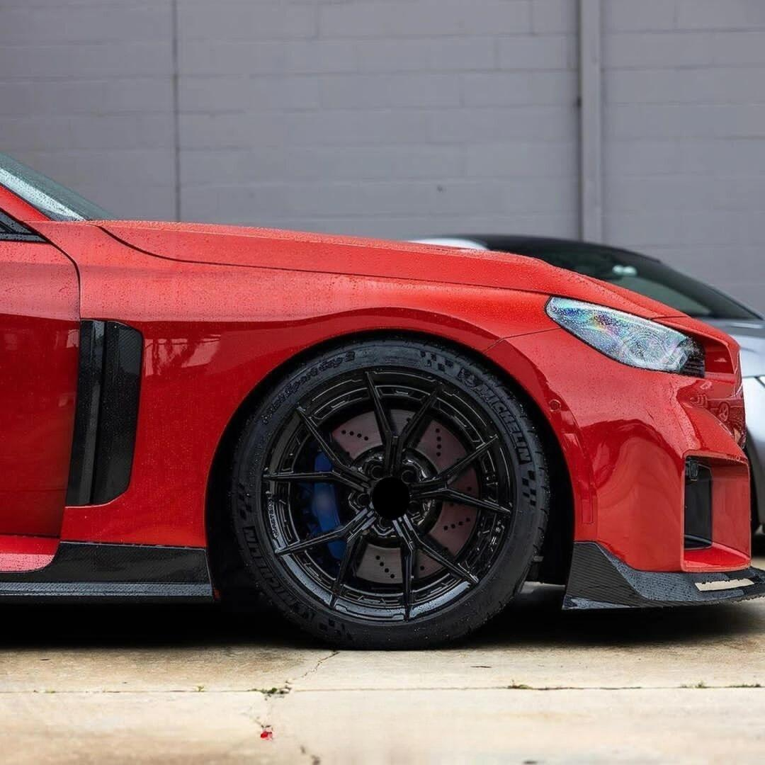 Dry Carbon Fiber Front Fender for BMW M2 G87 2023+ Replacement Upgrade Dry Carbon Fiber Side Fender Body Kit