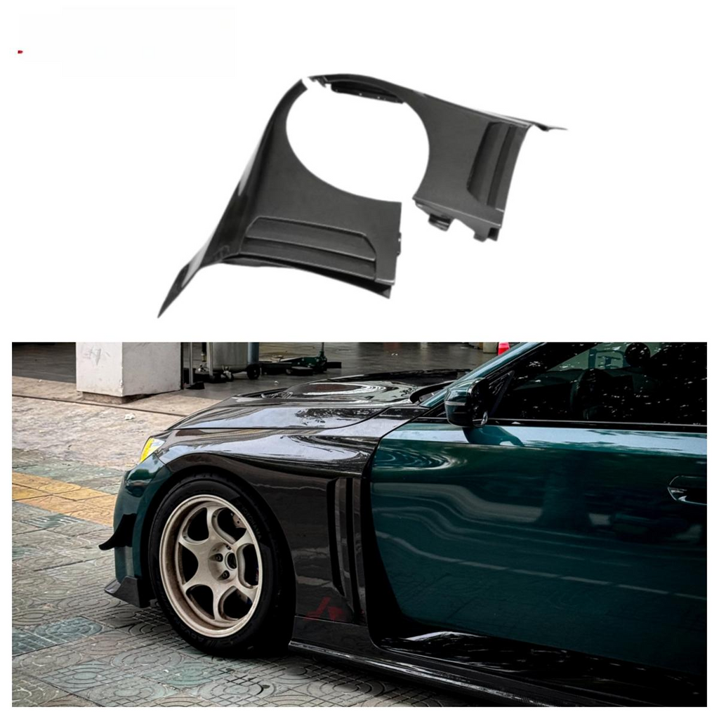 Dry Carbon Fiber Front Fender for BMW M2 G87 2023+ Replacement Upgrade Dry Carbon Fiber Side Fender Body Kit
