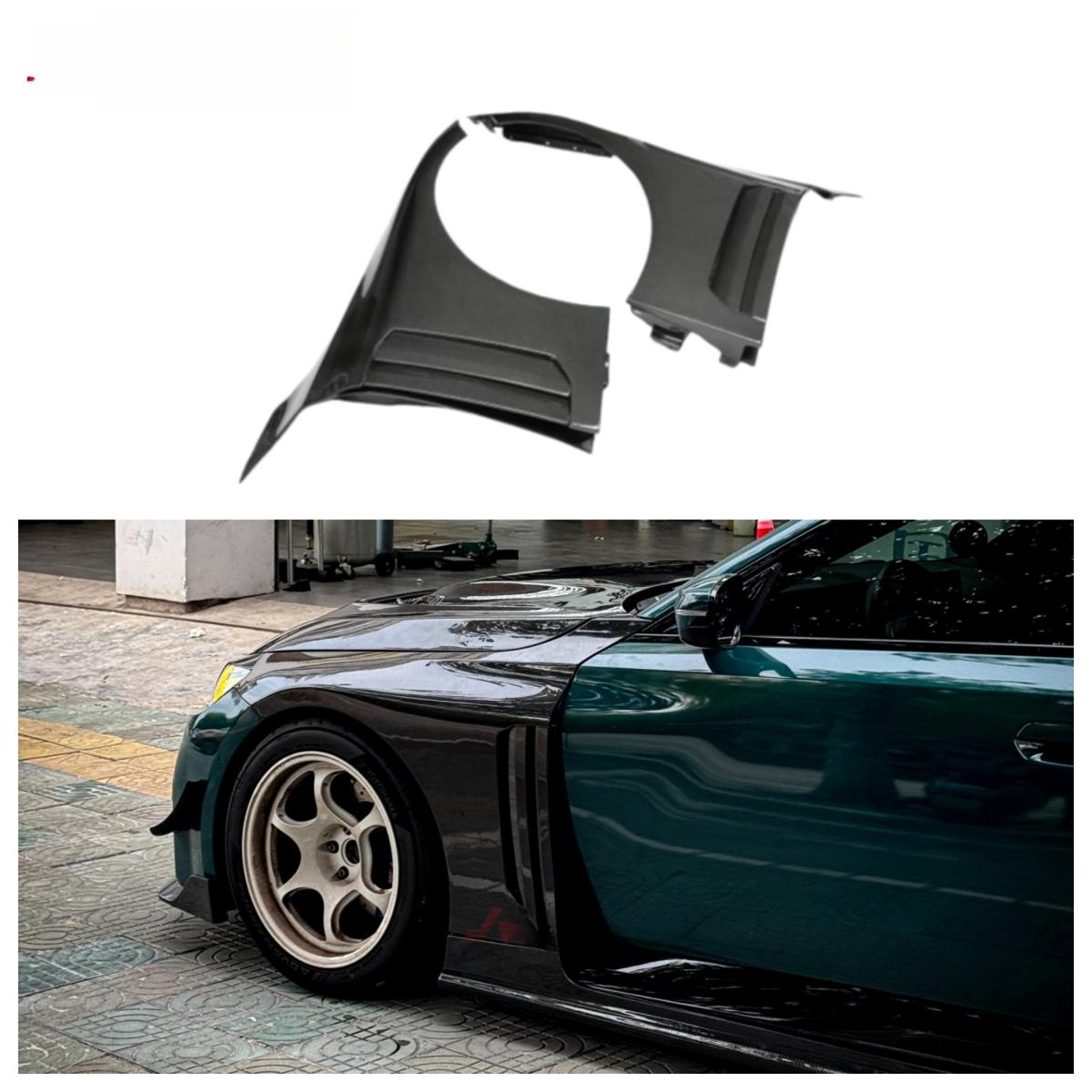 Dry Carbon Fiber Front Fender for BMW M2 G87 2023+ Replacement Upgrade Dry Carbon Fiber Side Fender Body Kit